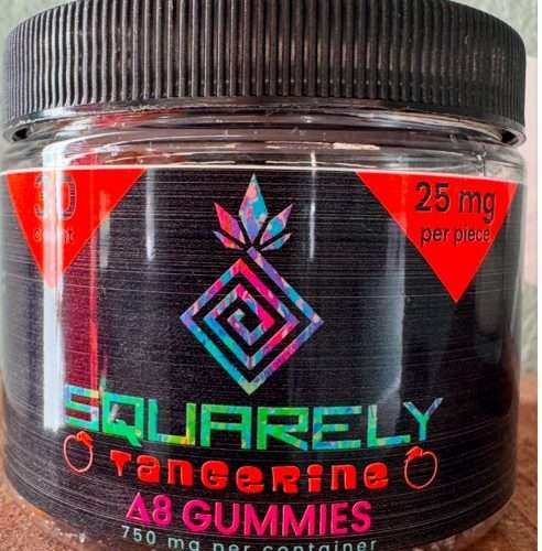 Squarely 30 ct 25mg Delta 8 Gummies