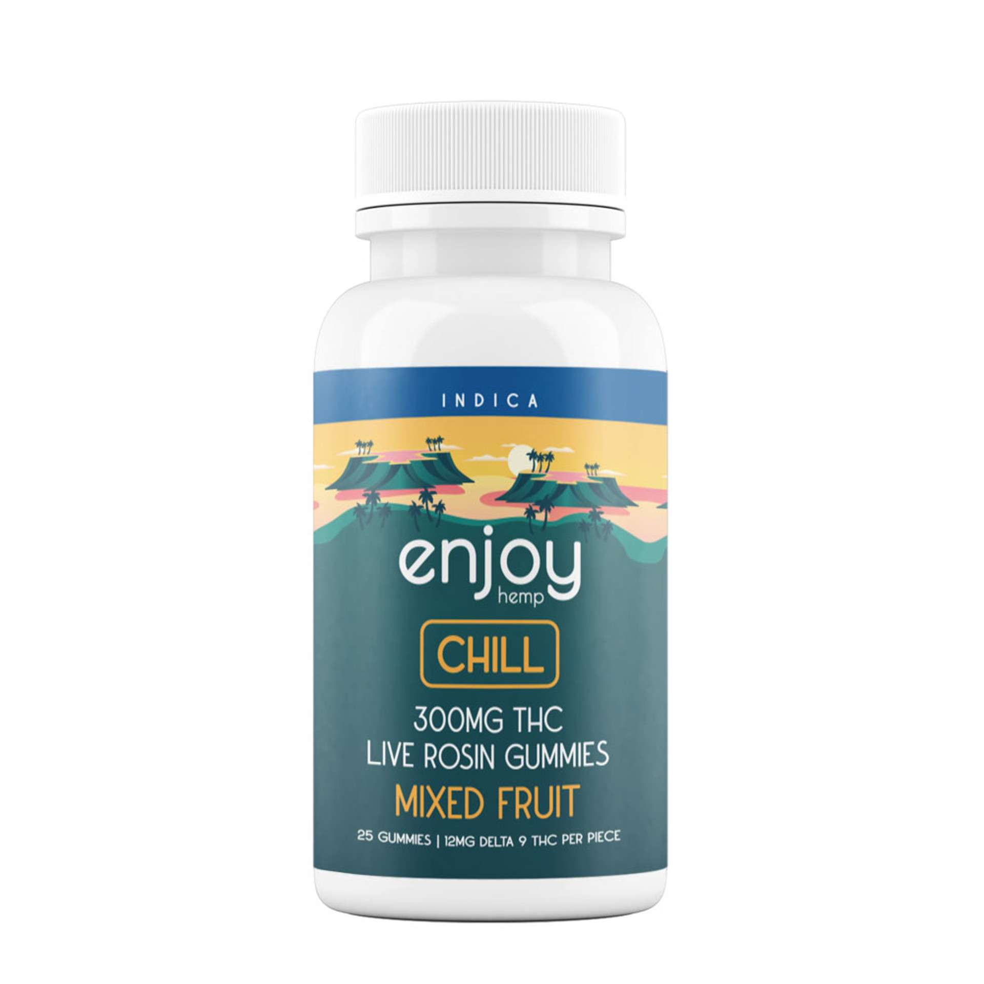 Live Rosin Delta 9 THC 300mg Gummies for Chill (Indica) - 25 gummies | 12 mg each - Image 3